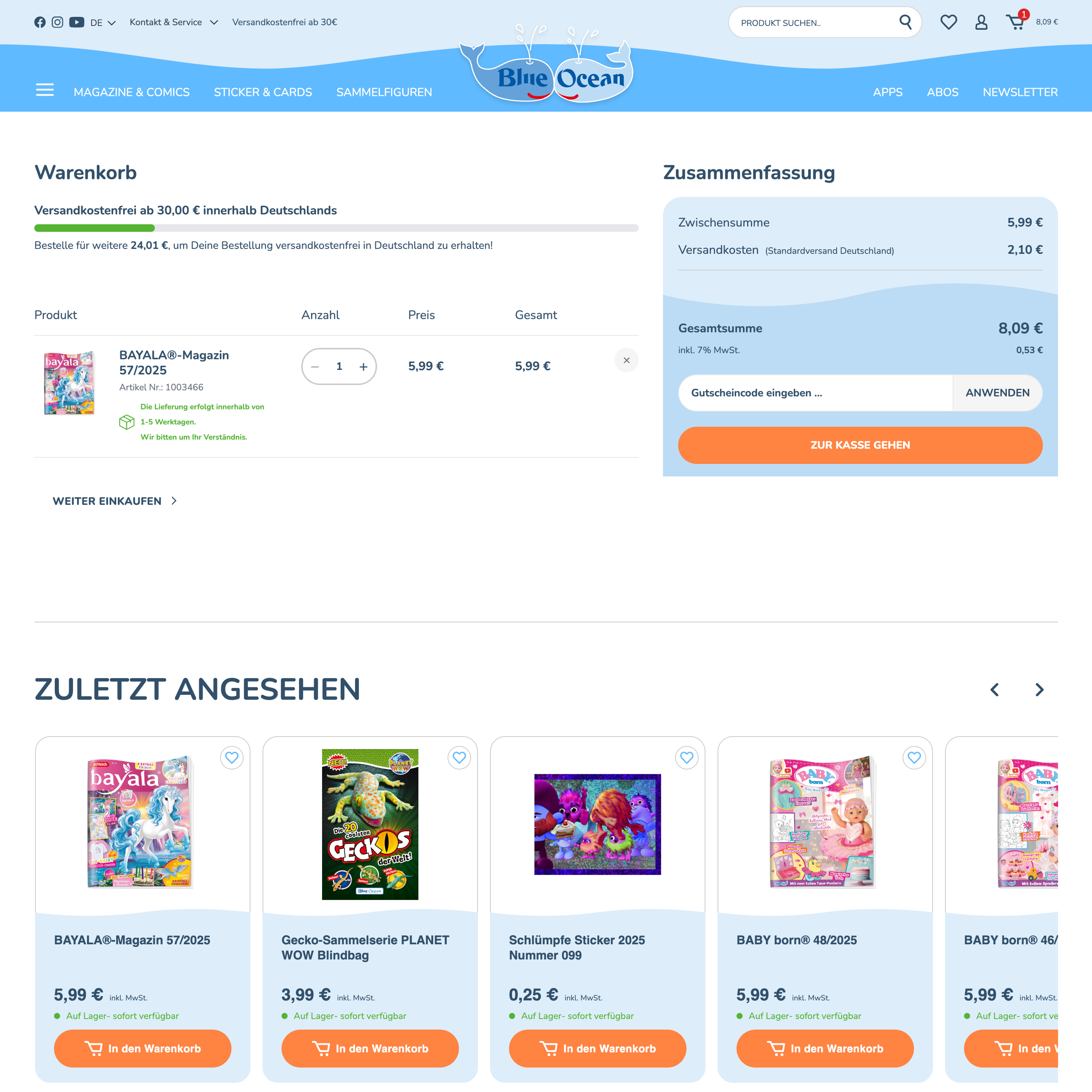 After β desktop cart After β desktop cart