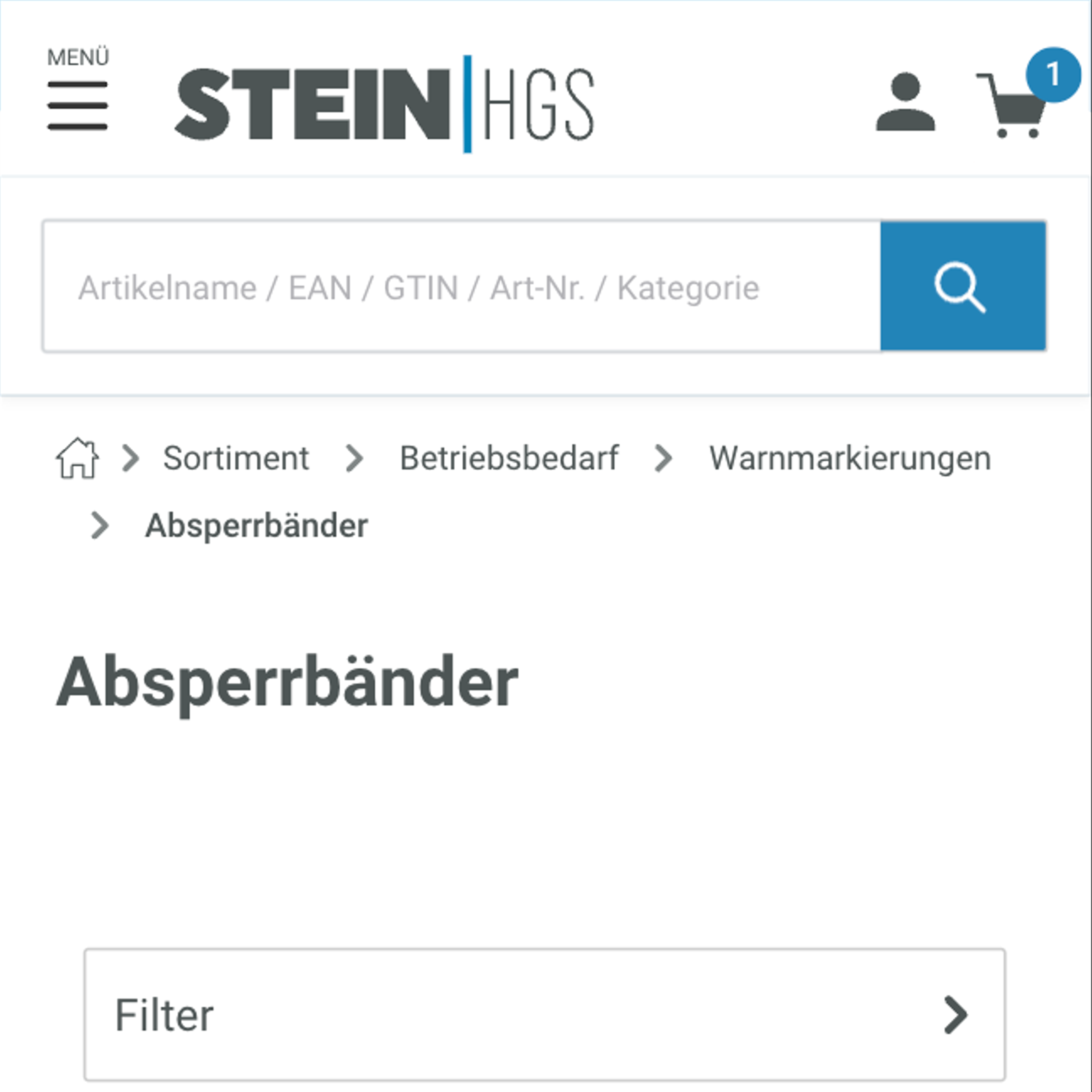 Product listing (Mobile) Product listing (Mobile)