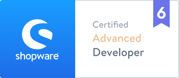 Shopware Developer Advanced Zertifikat Shopware Developer Advanced Zertifikat