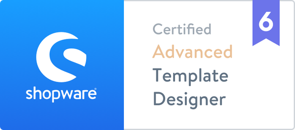 Shopware Template Designer Advanced Zertifikat Shopware Template Designer Advanced Zertifikat