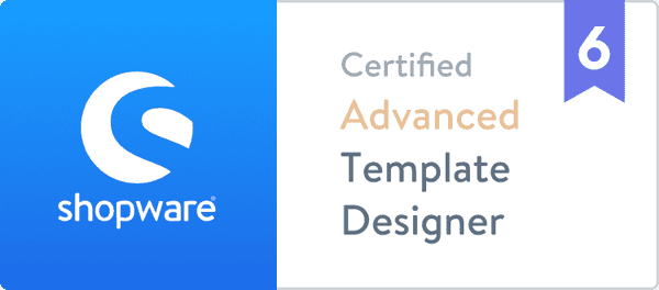Shopware Template Designer Advanced certificate Shopware Template Designer Advanced certificate