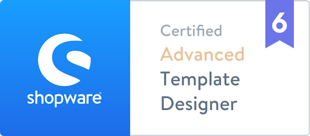 Shopware Certified Template Designer Advanced Zertifikat